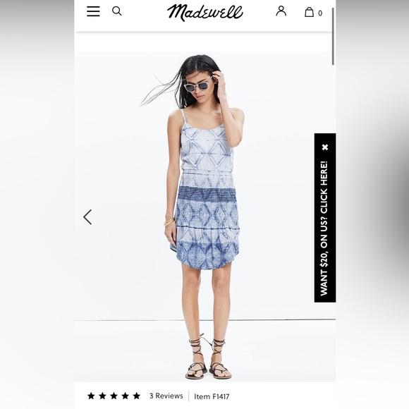 Madewell Shibori Cami Dress - Picture 6 of 7